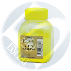 Тонер Xerox C315 банка 45г 006R04363 Yellow БУЛАТ s-Line