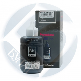 Чернила Epson L1455/L605/M100 (банка с колпачком) T7741/C13T77414A Black (6k/140мл) pigment